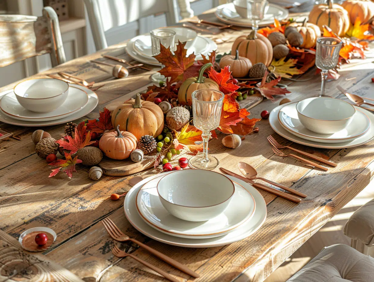 Idées déco automnale : embellir votre table avec des couleurs saisonnières