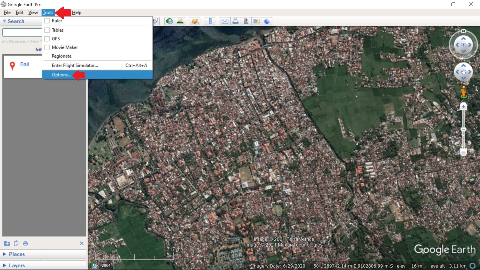 application utiliser pour voir sa maison par satellite