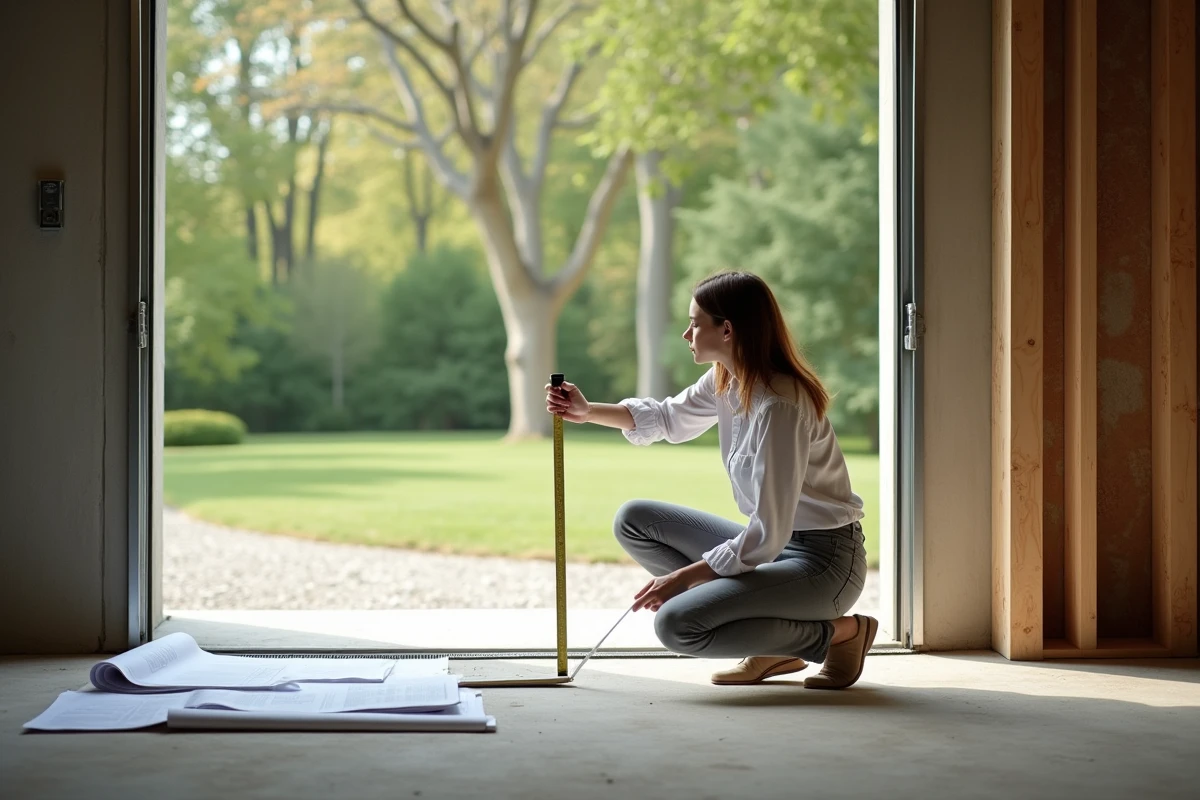 Architecte mesurant l